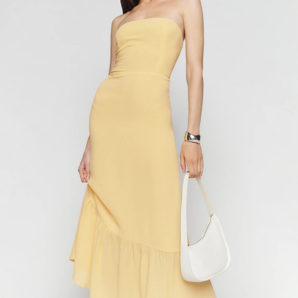 Reformation Arta yellow dress size 4